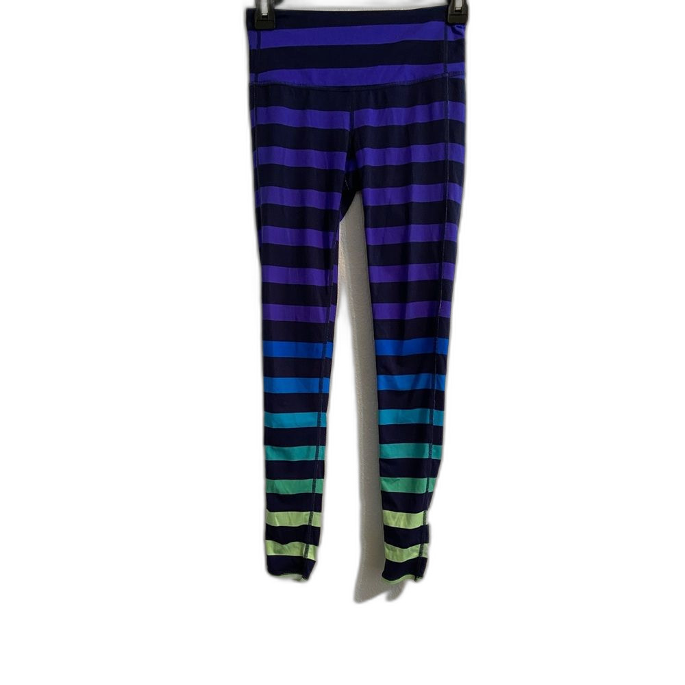 Athleta Women's Striped Compression Workout Leggings XXS UB1-10